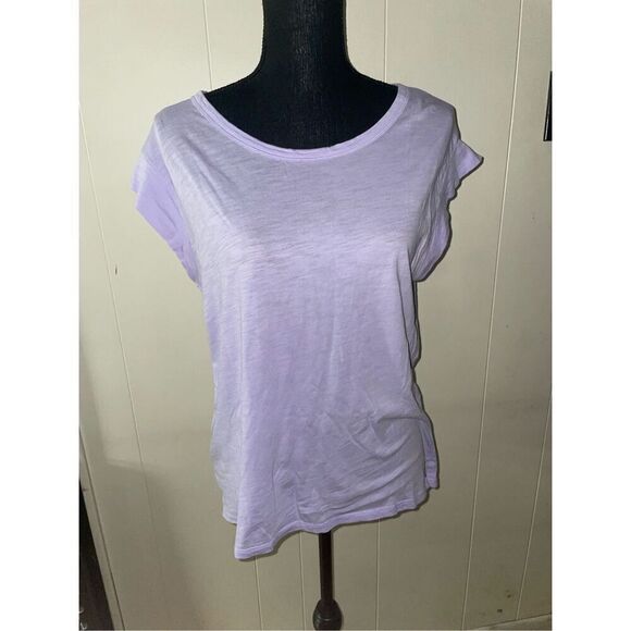 Loft Lavender Short Sleeve Blouse Size Large - Picture 1 of 7